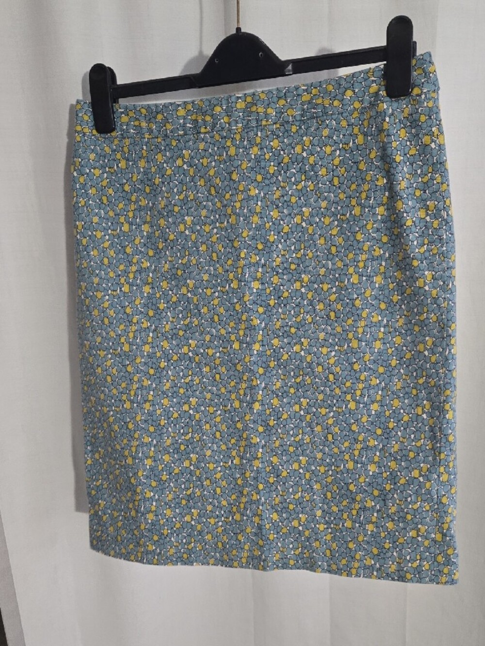 Talbots Teal Mini Skirt with Yellow Accents. - Picture 2 of 11